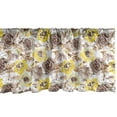 thumbnail image 1 of Ambesonne Vintage Window Valance, Grungy Roses Romantic, 54" X 12", Yellow Beige Brown, 1 of 3