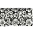 thumbnail image 1 of Ambesonne Vintage Window Valance, Monochrome Apple Blossoms, 54" X 18", Charcoal Grey White, 1 of 5