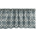 thumbnail image 1 of Ambesonne Vintage Window Valance, Old Motifs and Star Flowers, 54" X 18", Dark Teal Eggshell, 1 of 3