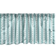 thumbnail image 1 of Ambesonne Vintage Window Valance, Retro Dots and Stripes, 54" X 12", Mint Green and White, 1 of 3