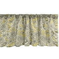 thumbnail image 1 of Ambesonne Vintage Window Valance, Romantic Blooming Roses, 42" x 12", Earth Yellow and Beige, 1 of 3