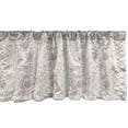 thumbnail image 1 of Ambesonne Vintage Window Valance, Tender Wild Herbs Flowers, 54" X 12", Grey Pink and Ivory, 1 of 3
