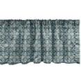 thumbnail image 1 of Ambesonne Vintage Window Valance, Victorian Flower Petals, 54" X 12", Dark Teal and Eggshell, 1 of 3