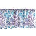 thumbnail image 1 of Ambesonne Vintage Window Valance, Watercolor Flowers Images, 54" X 18", Blue and Violet, 1 of 3