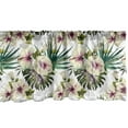 thumbnail image 1 of Ambesonne Vintage Window Valance, Watercolor Painting Style Blossoms Romantic Jungle Flourish Exotic Plant Leafage, Curtain Valance for Kitchen Bedroom Decor with Rod Pocket, 54" X 12", Multicolor, 1 of 2