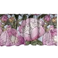 thumbnail image 1 of Ambesonne Vintage Window Valance with Rod Pocket, Circular Flowers Flora Plot, 54" X 18", Pale Purple and Sage Green, 1 of 2