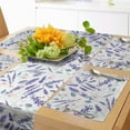 thumbnail image 1 of Ambesonne Violet Table Runner & Placemats, Lavender Blossom Flowers, Placemat 4 pcs + Runner 16"x72", Pale Eggshell Multicolor, 1 of 2