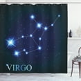 thumbnail image 1 of Ambesonne Virgo Shower Curtain, Constellation Stars Space, 69"Wx70"L, Indigo Blue White, 1 of 2