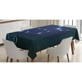 thumbnail image 1 of Ambesonne Virgo Tablecloth Rectangular Table Cover, Constellation Stars Space, 60"x84", Indigo Blue White, 1 of 4