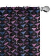 thumbnail image 1 of Ambesonne Vodka Soda Window Curtains, Martini Glass Cocktail, Each 28" W x 84" L, Quartz Pale Fuchsia, 1 of 3