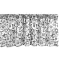 thumbnail image 1 of Ambesonne Vodka Soda Window Valance, Monochrome Cocktails, 54" X 12", Charcoal Grey White, 1 of 3