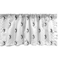 thumbnail image 1 of Ambesonne Volleyball Window Valance, Athlete Aiming to Hit, 42" x 12", Charcoal Grey White, 1 of 3