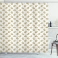 thumbnail image 1 of Ambesonne Waffle Shower Curtain, Delicious Breakfast Food, 69"Wx70"L, Tan and Cream, 1 of 3