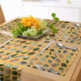 thumbnail image 1 of Ambesonne Wasabi Table Runner & Placemats, Doodle of Sushi, Placemat 4 pcs + Runner 14"x72", Pale Orange Multicolor, 1 of 2