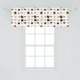 thumbnail image 1 of Ambesonne Wasabi Window Valance, Repetitive Cartoonish Design Pattern of Japanese Cuisine Elements Graphic, Curtain Valance for Kitchen Bedroom Decor with Rod Pocket, 54" X 18", Multicolor, 1 of 2