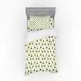 thumbnail image 1 of Ambesonne Watercolor Bedding Set 3 Pcs, Delicious Pears Pattern, Twin, Green Yellow Green, 1 of 2