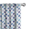thumbnail image 1 of Ambesonne Watercolor Curtains, Blue Tones Soft Funky, Pair of 28"x63", Multicolor, 1 of 5