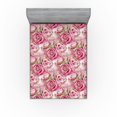 thumbnail image 1 of Ambesonne Watercolor Floral Fitted Sheet, Greenery Leaves, King Size, Rose Pistachio Green, 1 of 5