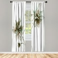 thumbnail image 1 of Ambesonne Watercolor Flower Curtains, Flower Spring, Pair of 28"x63", Dark Khaki, 1 of 2