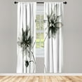 thumbnail image 1 of Ambesonne Watercolor Flower Curtains, Flower Spring, Pair of 28"x63", Sage Green, 1 of 2