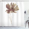 thumbnail image 1 of Ambesonne Watercolor Flower Shower Curtain, Poppy Flower Art, 69"Wx70"L, Cocoa Dried Rose, 1 of 1