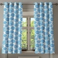 thumbnail image 1 of Ambesonne Watercolor Grommet Curtain, Japan Flower, 50" x 54", Sky Blue, 1 of 6