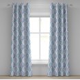 thumbnail image 1 of Ambesonne Watercolor Grommet Curtain, Moroccan Element, 50" x 120", Sea Green Violet Blue, 1 of 6