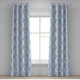 thumbnail image 1 of Ambesonne Watercolor Grommet Curtain, Moroccan Element, 50" x 84", Sea Green Violet Blue, 1 of 6