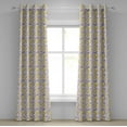 thumbnail image 1 of Ambesonne Watercolor Grommet Curtain, Yellow Wildflowers, 50" x 72", Yellow Purple White, 1 of 6