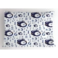 thumbnail image 1 of Ambesonne Watercolor Pillow Sham, Caligraphic Numbers, 26" X 20", Blue and White, 1 of 2