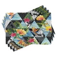 thumbnail image 1 of Ambesonne Watercolor Place Mats Set of 4, Exotic Geometrical, Standard Size, Multicolor, 1 of 6