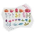 thumbnail image 1 of Ambesonne Watercolor Place Mats Set of 4, Gardening Plants Art, Standard Size, Multicolor, 1 of 6