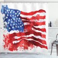 thumbnail image 1 of Ambesonne Watercolor Shower Curtain, Digital Graffiti, 69"Wx70"L, Red Blue, 1 of 5