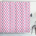 thumbnail image 1 of Ambesonne Watercolor Shower Curtain, Floral Handmade Motifs, 69"Wx84"L, Hot Pink Fuchsia White, 1 of 1