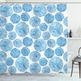 thumbnail image 1 of Ambesonne Watercolor Shower Curtain, Japan Flower, 69"Wx75"L, Sky Blue, 1 of 3