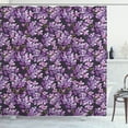 thumbnail image 1 of Ambesonne Watercolor Shower Curtain, Paintbrush Summer Flora, 69"Wx70"L, Grey Violet, 1 of 4