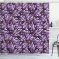 thumbnail image 1 of Ambesonne Watercolor Shower Curtain, Paintbrush Summer Flora, 69"Wx84"L, Grey Violet, 1 of 4
