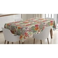 thumbnail image 1 of Ambesonne Watercolor Tablecloth Rectangular Table Cover, Diamond Shaped Rectangle, 52"x70", Multicolor, 1 of 3