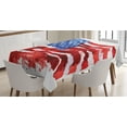 thumbnail image 1 of Ambesonne Watercolor Tablecloth Rectangular Table Cover, Digital Graffiti, 60"x90", Red Blue, 1 of 3