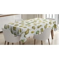 thumbnail image 1 of Ambesonne Watercolor Tablecloth Rectangular Table Cover, Furry Rabbits, 60"x84", Pale Brown Pale Yellow, 1 of 4