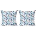 thumbnail image 1 of Ambesonne Watercolor Throw Pillow Cover 2 Pack, Diamond Gems Bridal, 16", Multicolor, 1 of 5
