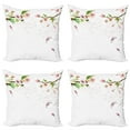 thumbnail image 1 of Ambesonne Watercolor Throw Pillow Cover 4 Pack, Apple Tree in Spring, 24", Pale Pink Green, 1 of 6