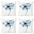 thumbnail image 1 of Ambesonne Watercolor Throw Pillow Cover 4 Pack, Spring Flora, 20", Pale Blue, 1 of 6