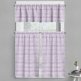 thumbnail image 1 of Ambesonne Watercolor Valance & Curtain, Triangles, 55"x36", Violet Lilac White, 1 of 6