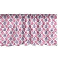 thumbnail image 1 of Ambesonne Watercolor Window Valance, Floral Handmade Motifs, 54" X 18", Hot Pink Fuchsia White, 1 of 3