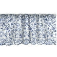 thumbnail image 1 of Ambesonne Watercolor Window Valance, Long Branches Flowers, 42" x 12", Blue White and Ceil Blue, 1 of 3