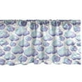 thumbnail image 1 of Ambesonne Watercolor Window Valance, Simple Gradient Clouds, 54" X 12", Ceil Blue Pale Blue, 1 of 5