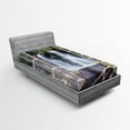 thumbnail image 1 of Ambesonne Waterfall Fitted Sheet, National Park River, Twin Size, Brown Green, 1 of 2