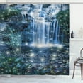 thumbnail image 1 of Ambesonne Waterfall Shower Curtain, Magic Cascade, 69"Wx75"L, Grey Green, 1 of 5