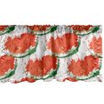 thumbnail image 1 of Ambesonne Watermelon Window Valance, Grunge Spots Fruit Slice, 54" X 18", Vermilion Green, 1 of 3
